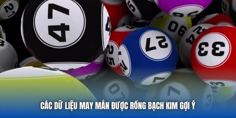 Các dữ liệu may mắn được Rồng Bạch Kim gợi ý