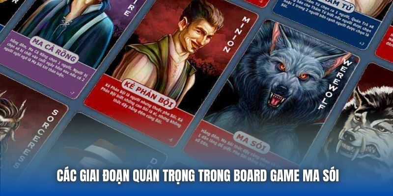 Các giai đoạn quan trọng trong board game ma sói
